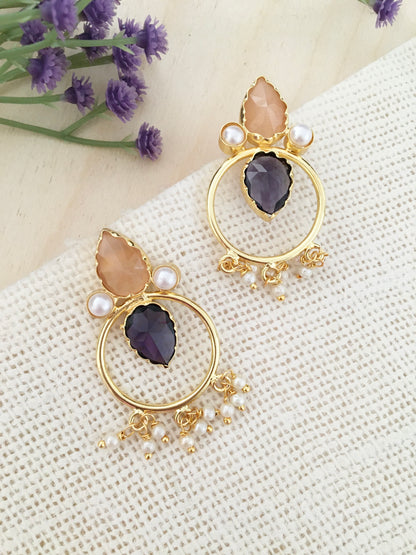 Dual Stone Pearl Drop