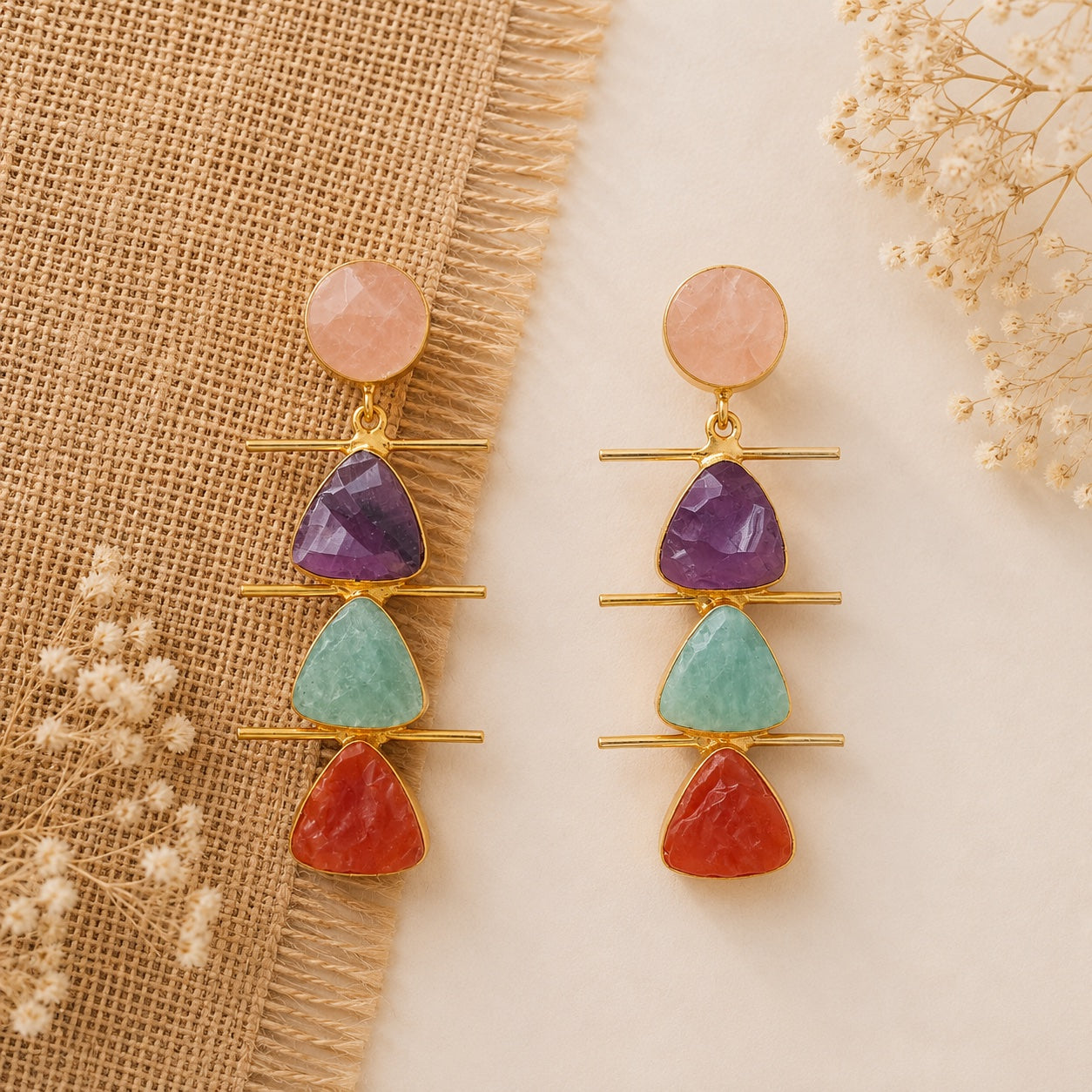 Sana Palette Drop Earrings