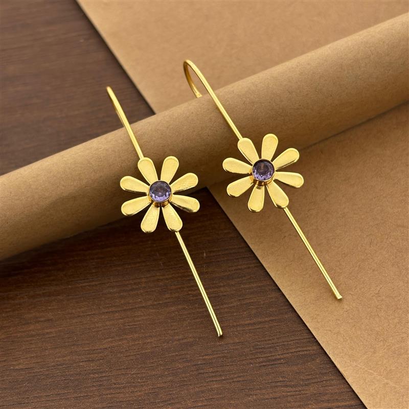 Daisy Drop Cuff Earrings