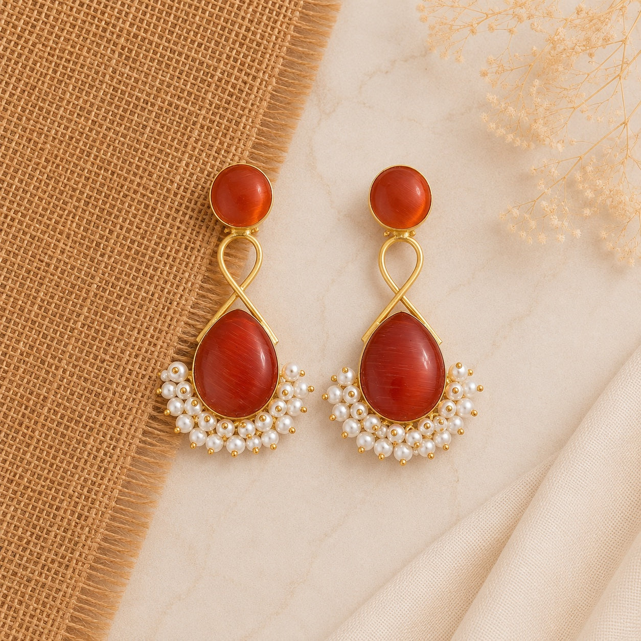 Manasi Pearl Cascade Earrings