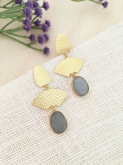 Crimson Textured Fan Drops