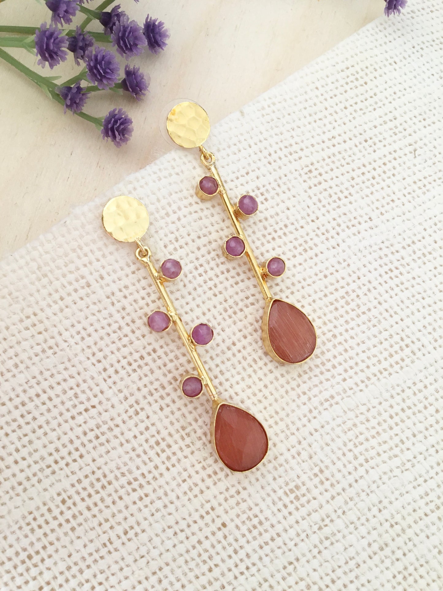 Gemline Drop Earrings