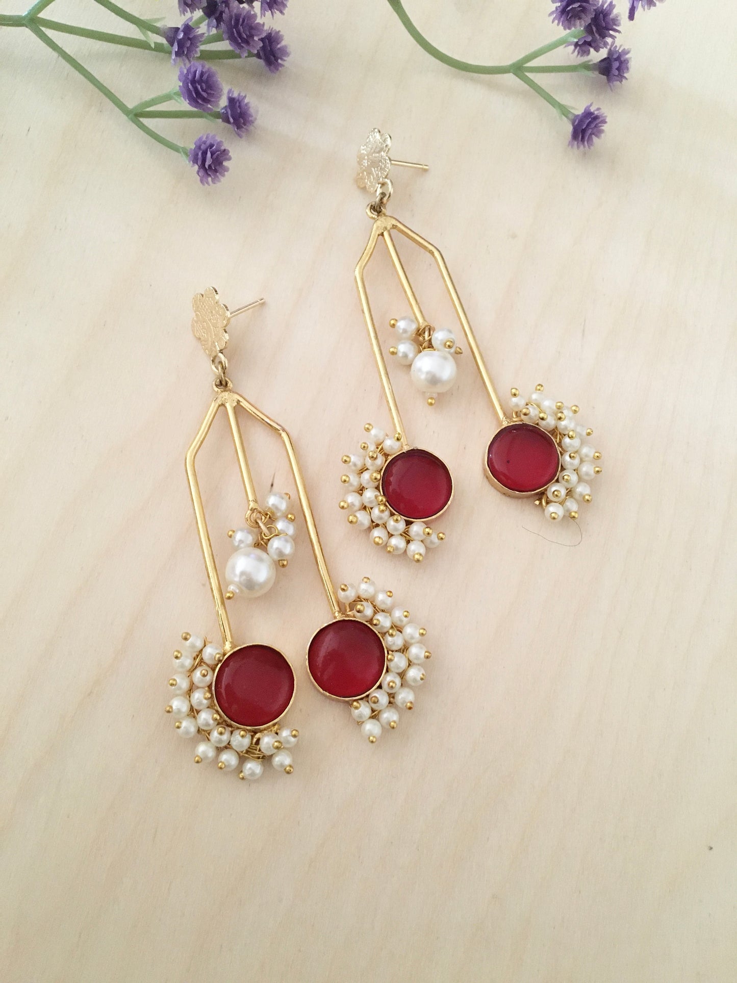Mist Pearl Drop Earrings