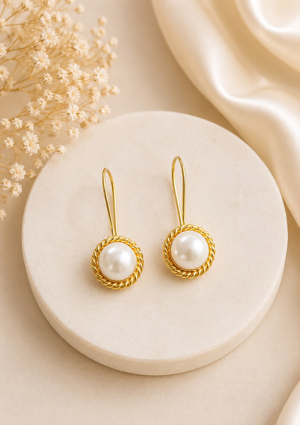 Velora Pearl Hook Earrings