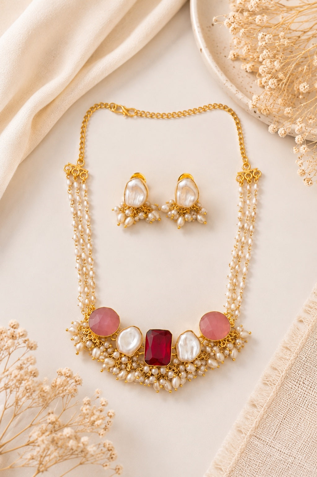 Taaj Statement Necklace Set