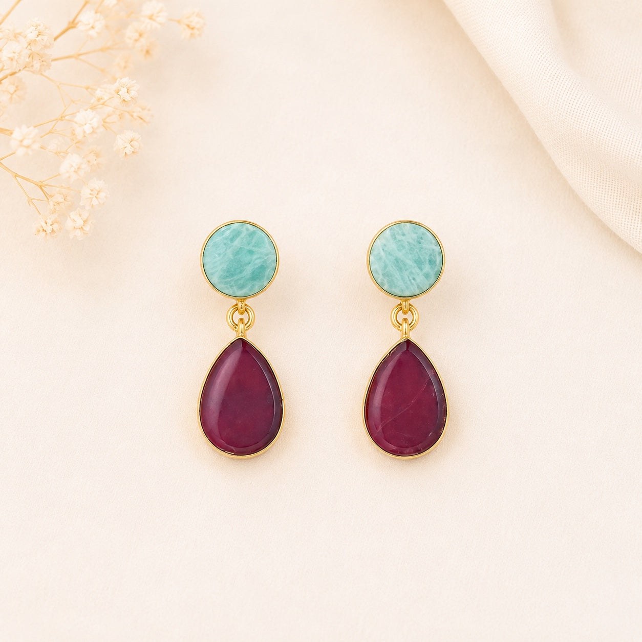 Shrishti Pebble Drop Earrings