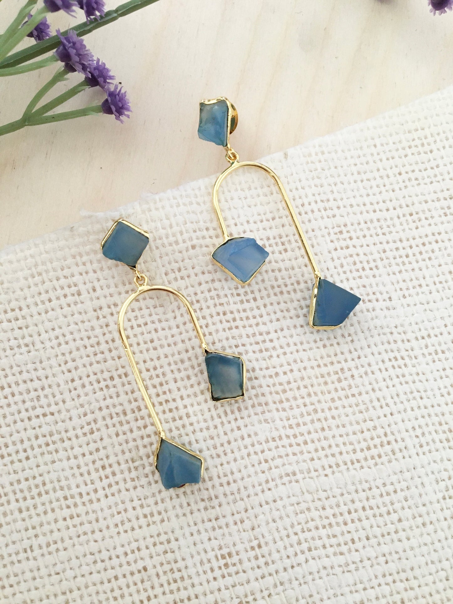 Multi-Stone Dangler Earrings