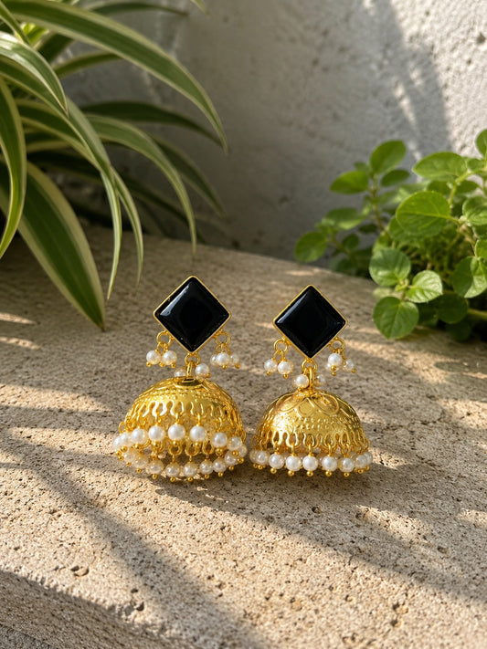 Tarini Pearl Dome Earrings