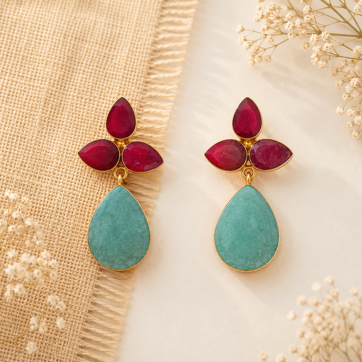 Shadya Petal Drop Earrings