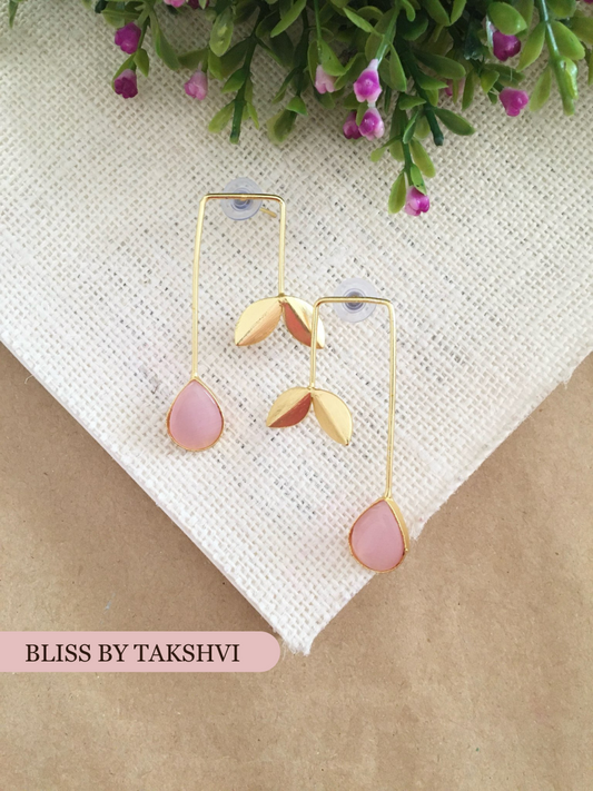 Jiya Leaf Drop Earrings