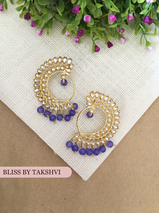 Mayuri  Kundan Earrings