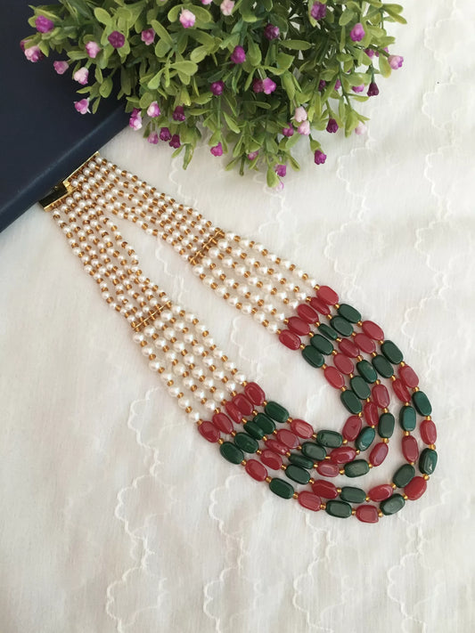 Bianca 5 Layered Beaded Necklace