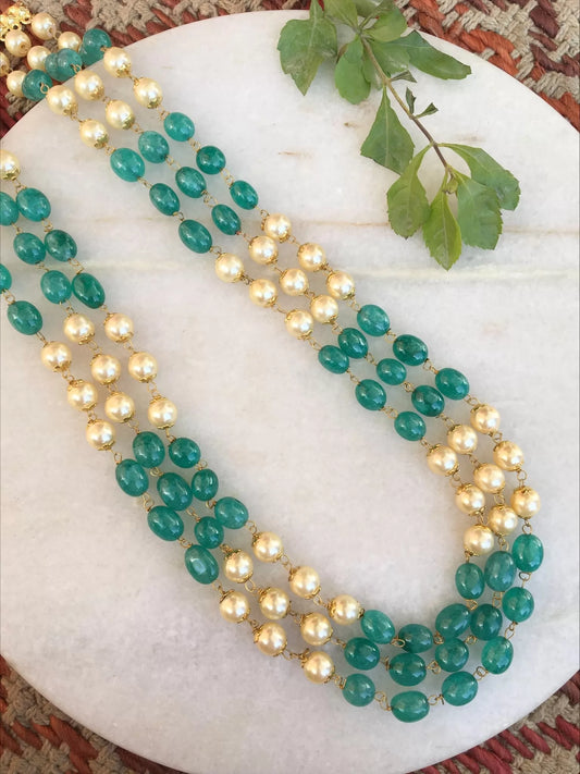 Kaveri Glass Beads Long Necklace
