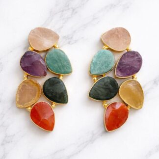 Aurora Gold-Plated Classic Drop Earrings – Gold