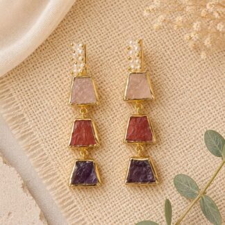 Geometric Drop Earrings