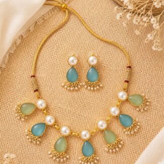 Brass-Plated Handcrafted Necklace