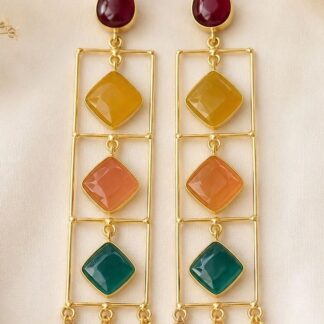 Geometric Drop Earrings