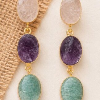 Oval Drop Earrings