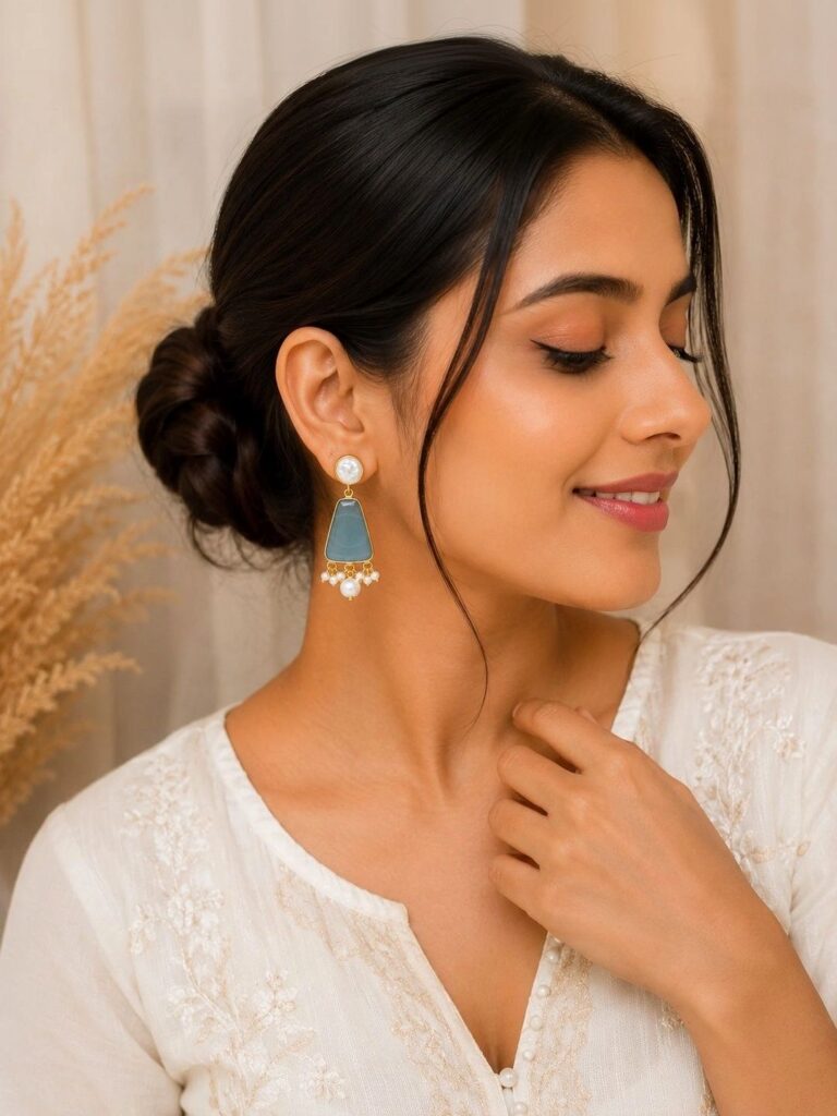 Bliss by Takshvi earrings, worn