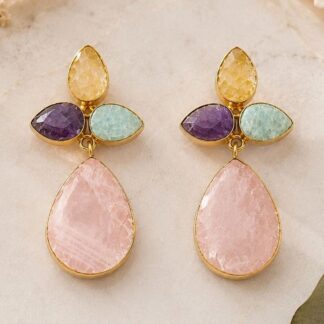 Teardrop Shaped Drop Earrings
