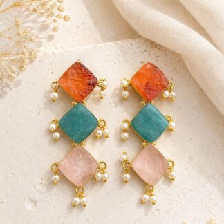 Geometric Drop Earrings