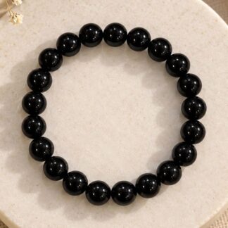 Brass Onyx Bracelet – Black