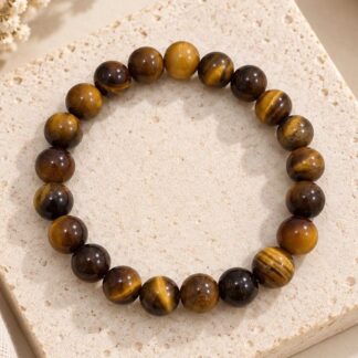Brass Tigers Eye Bracelet – Bronze