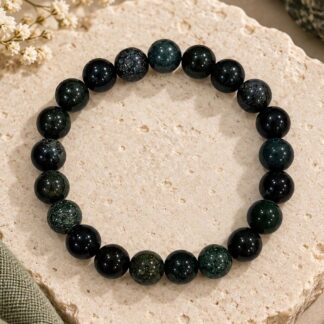 Brass Handcrafted Bracelet – Green