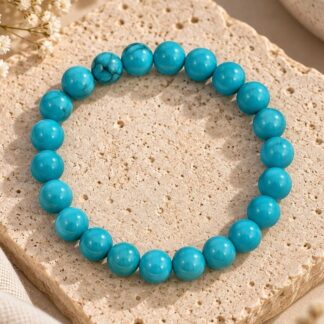 Brass Turquoise Handcrafted Bracelet – Turquoise Blue